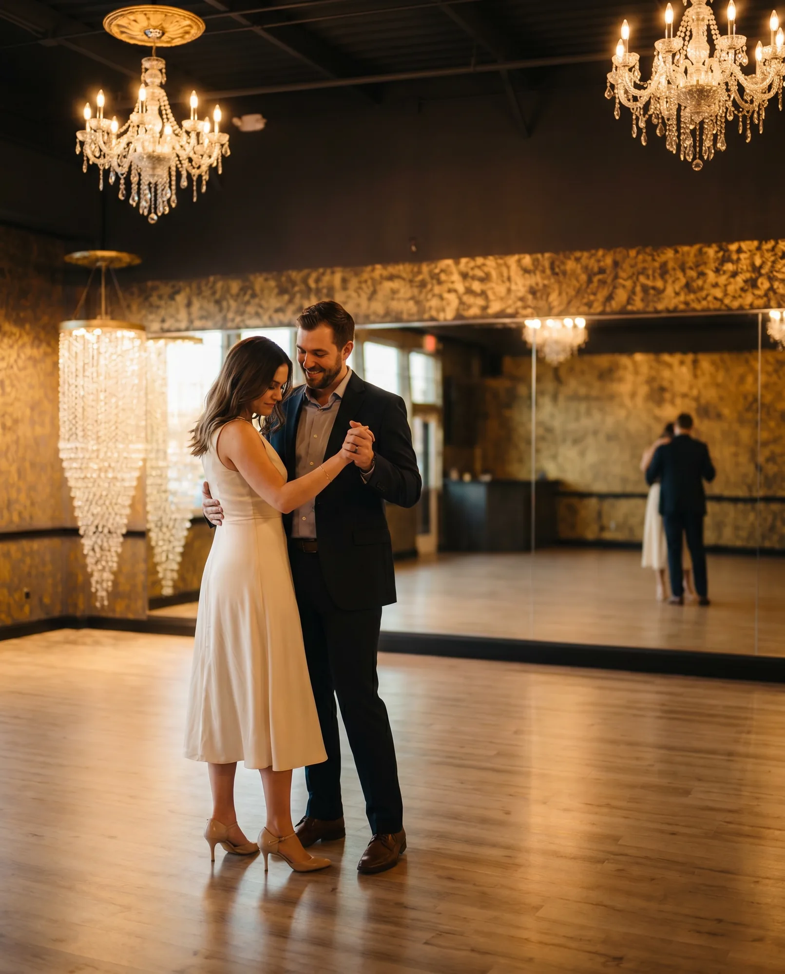 Wedding dance lessons for couples at Dance Journey Studios in Katy, TX